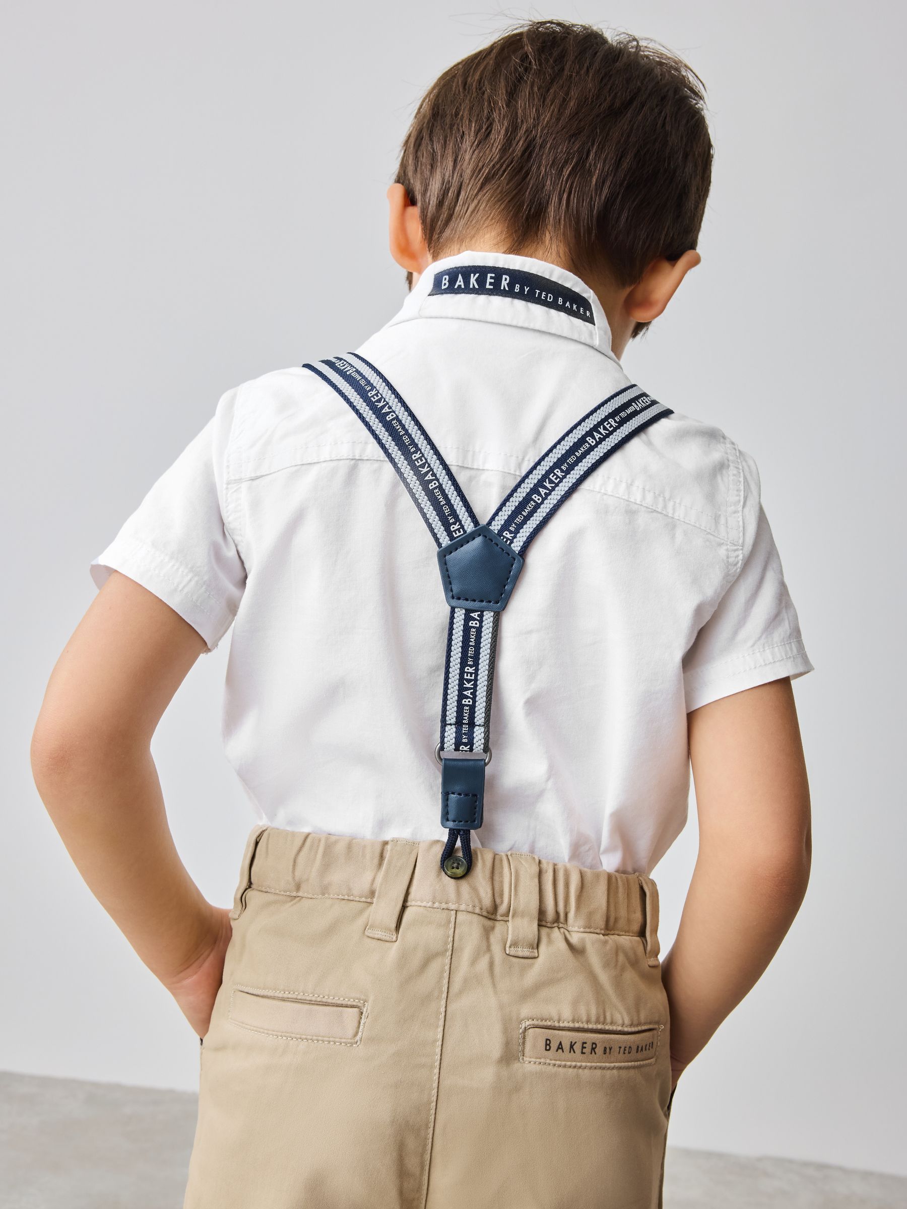 Baker by Ted Baker set van overhemd, broek en bretels