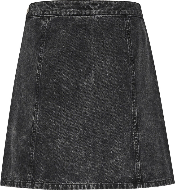 Kaffe KAemma Denim Skirt Medium grey denim