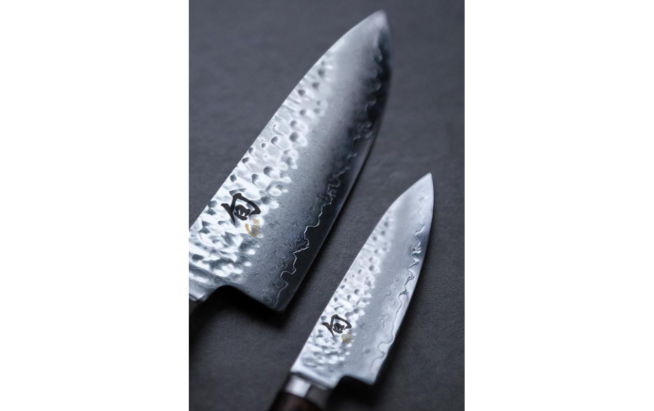 Kochmesser Premier 18 cm, Braun<br>Küchenmesser mit Damaststahlklinge