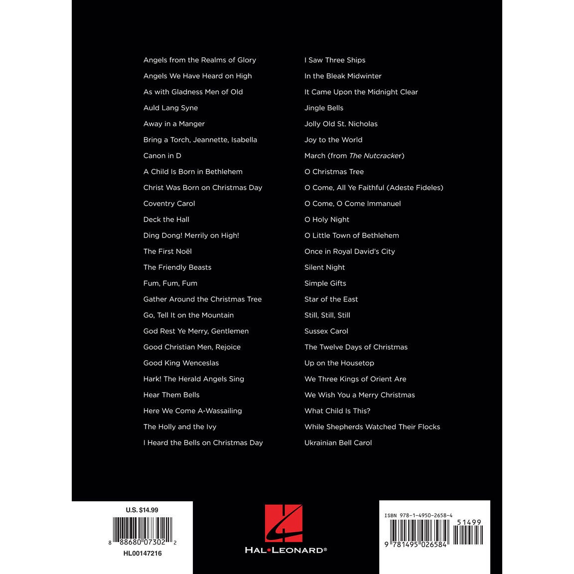 Hal Leonard First 50 Christmas Carols You Should Play on Piano songboek voor piano