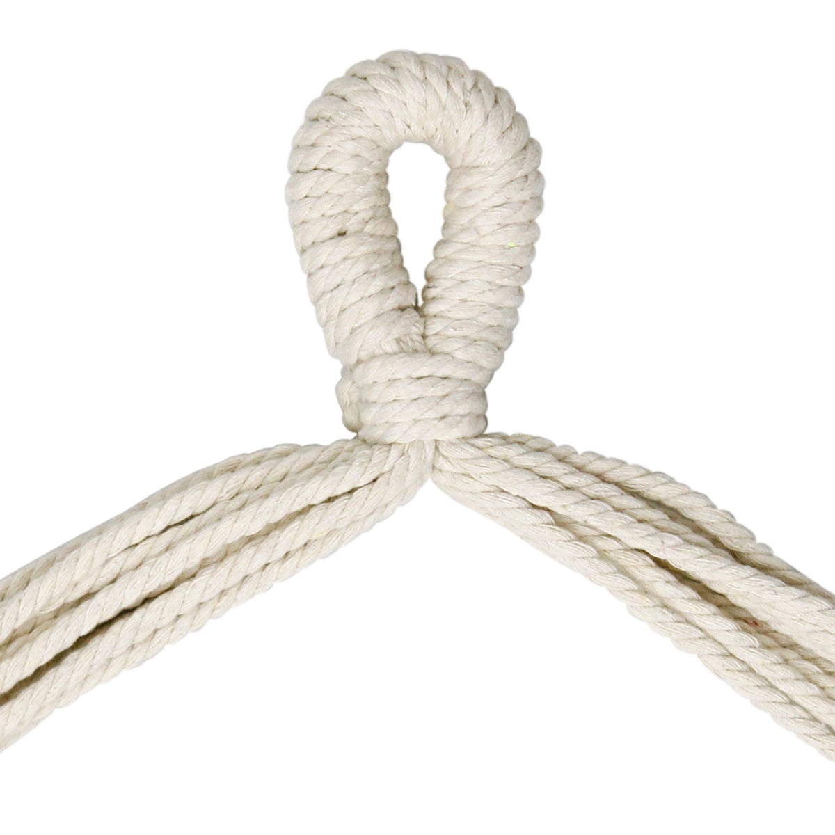 ECD Germany Hangstoel met 2 kussens - Katoen - Hardhouten dwarsbalk - Draagvermogen tot 120 kg - Beige - Binnen/buiten - Hangstoel, Hangstoel, Hangschommel, Hangmat, Hangmand, Schommelstoel, Zitplaats