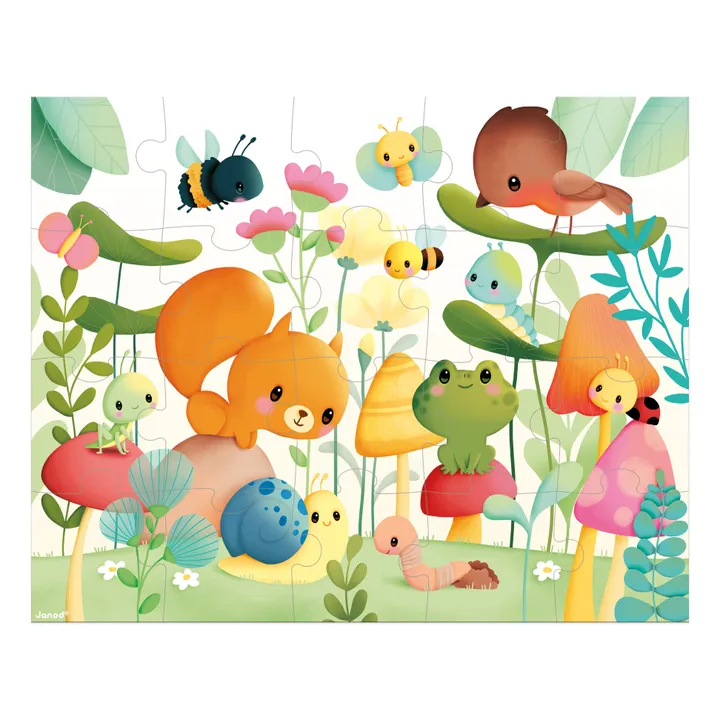 Janod Puzzle Les compagnons du jardin - 20 pièces