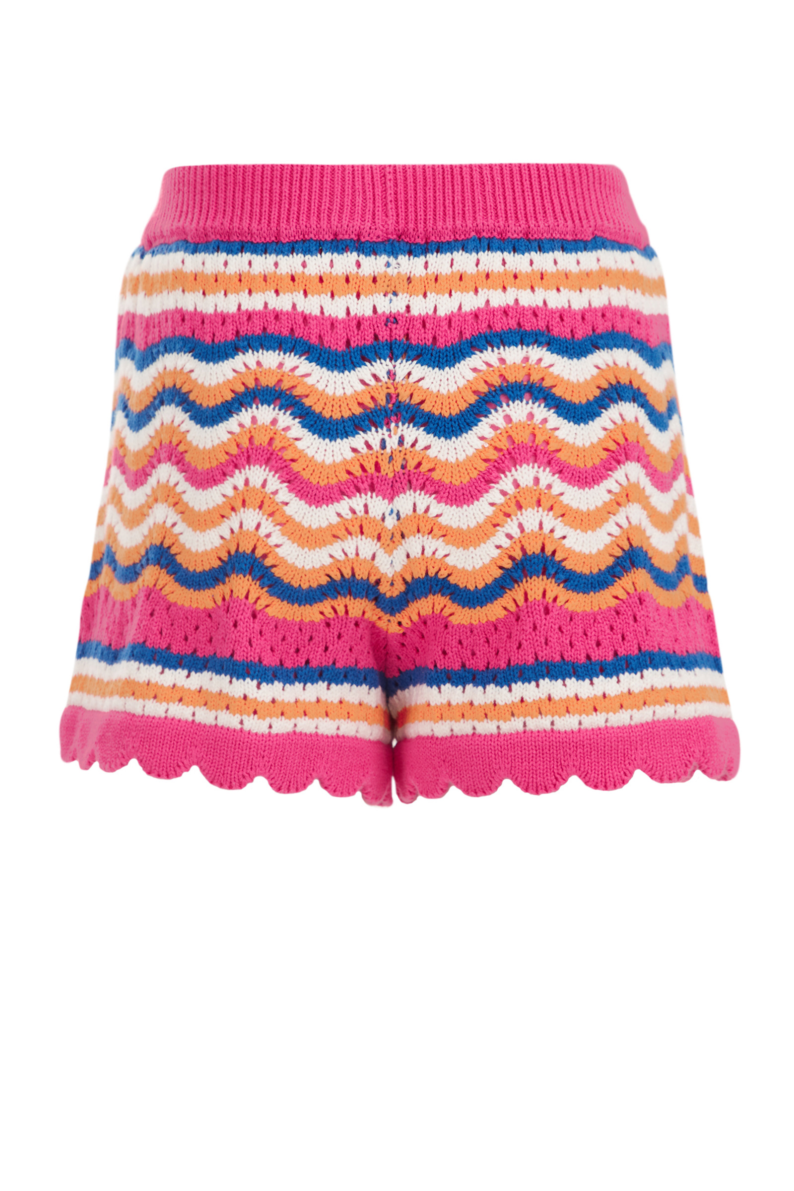 Meisjes short met opengewerkt dessin WE Fashion Multikleur