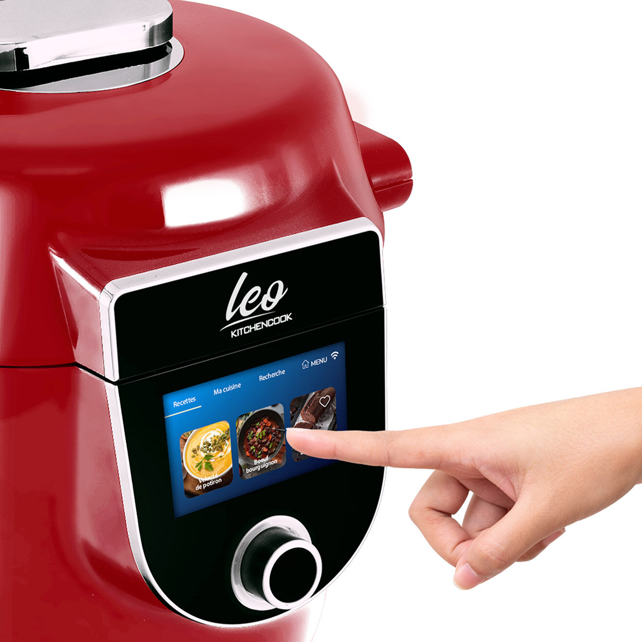 Kitchencook Autocuiseur intelligent avec connexion WIFI rouge - 5 L