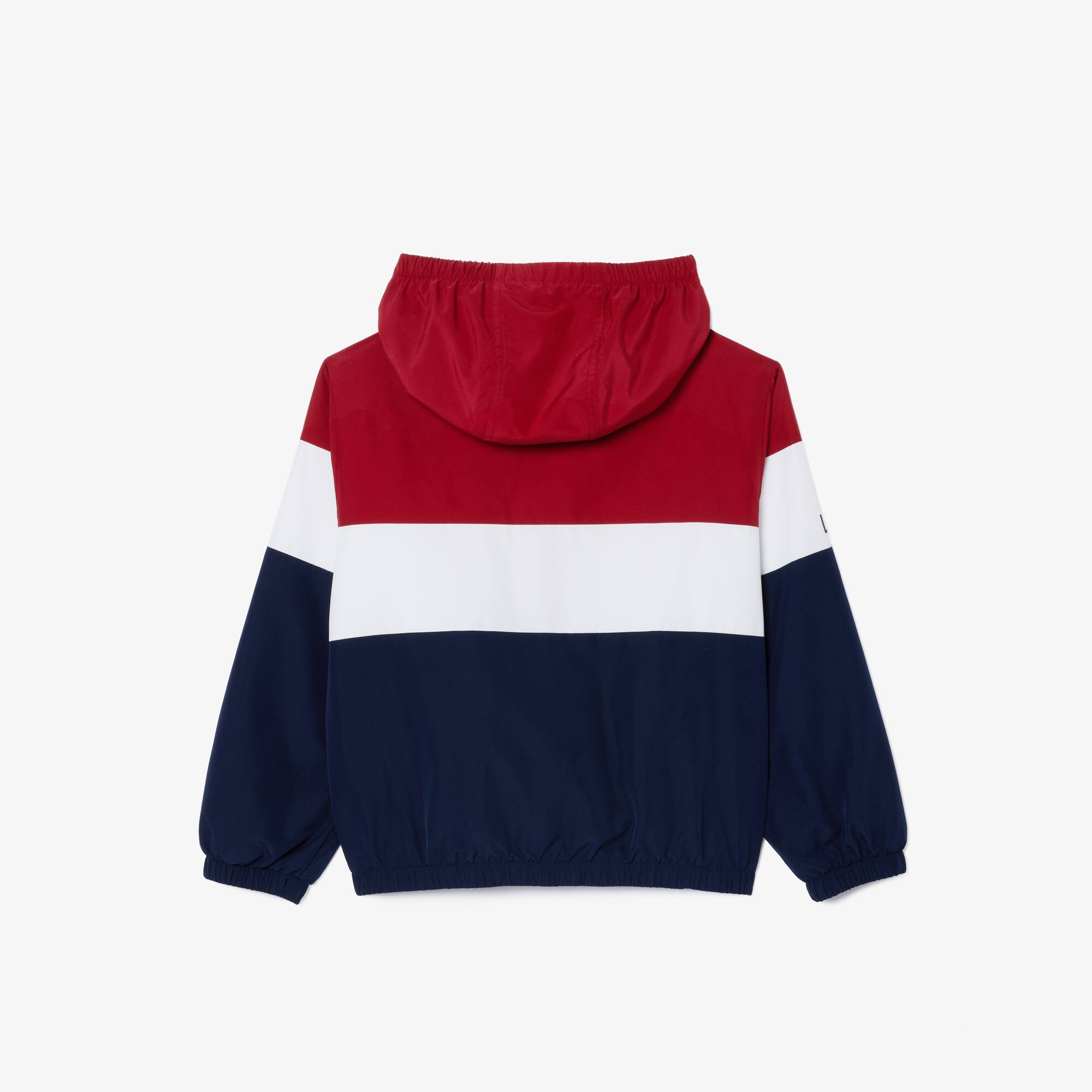 Veste zippée à capuche enfant Lacoste en polyester recyclé Manteaux & Blousons - Rouge - Lacoste - Enfant
