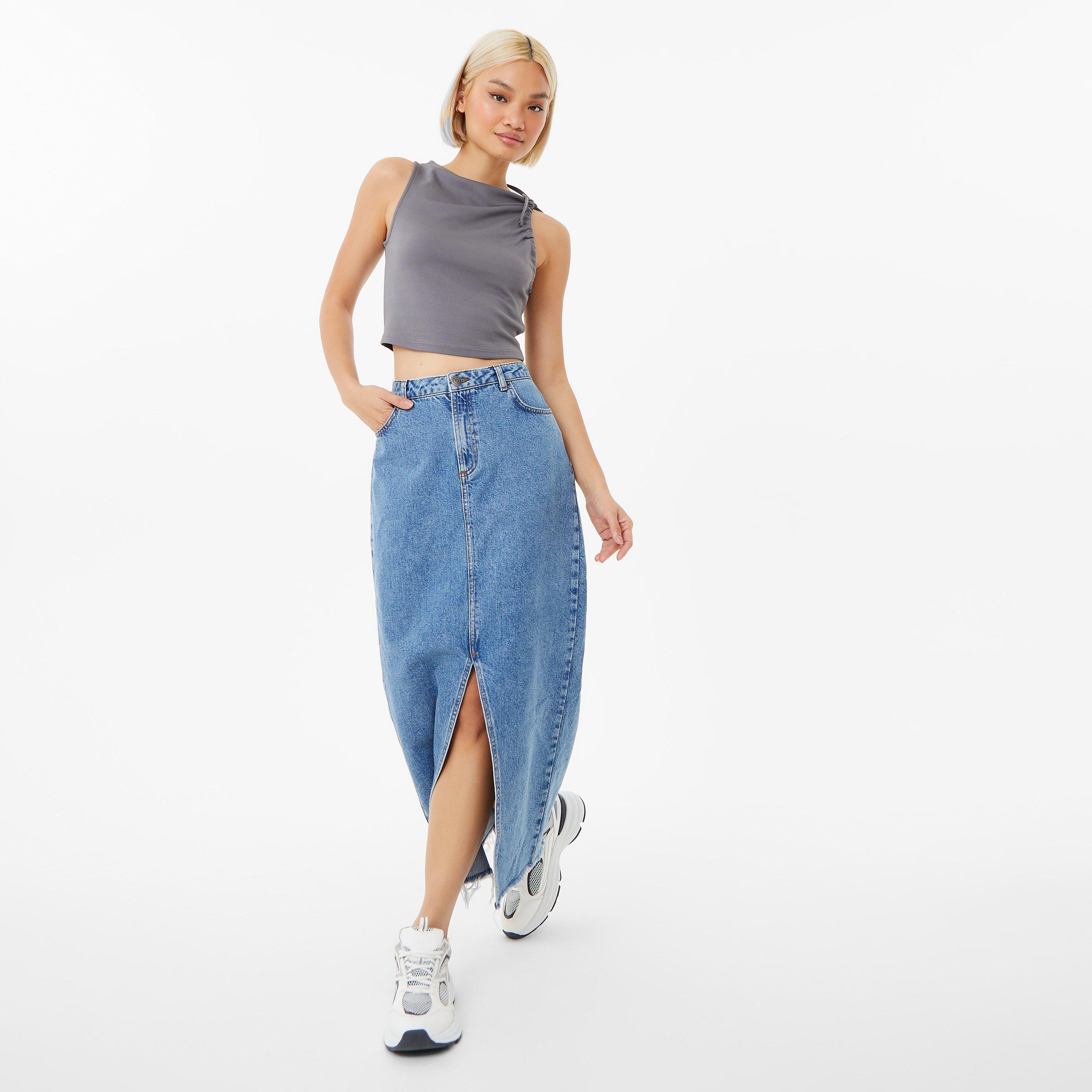 Jack Wills JW Asymmetric Ruched Tank