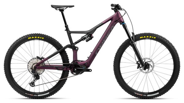 VTT Électrique Tout-Suspendu Orbea Rise H10 Shimano XT 12V 540 Wh 29'' Violet Metallic Mulberry