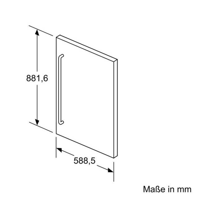 Siemens Türpanel KF20ZSX0 Edelstahl