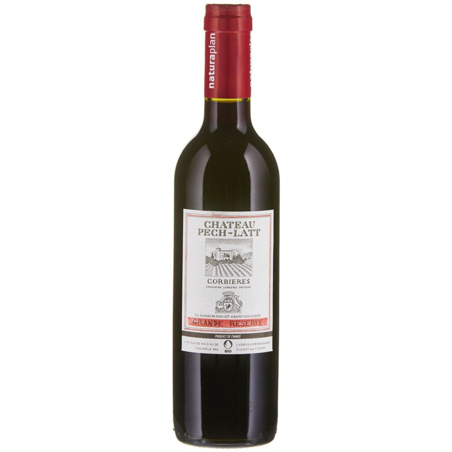 Naturaplan Bio Corbières AOC Grand Vin du Château Pech-Latt -37.5cl