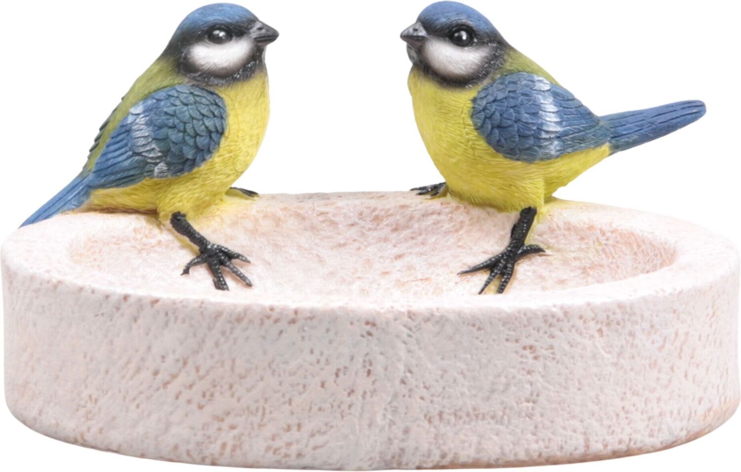 Farmwood Animals vogelbad Birdie koolmees crème 20 x 15 x 10,5 cm