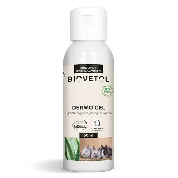 Biovetol - Dermo'Gel Orgânico para Pequenos Mamíferos - 50ml