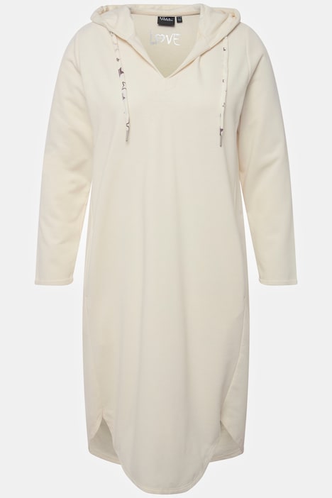 Loungewear-Kleid, kuschelweich, Kapuze, Langarm