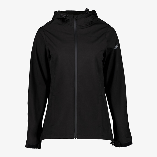 Mountain Peak dames softshell jas zwart