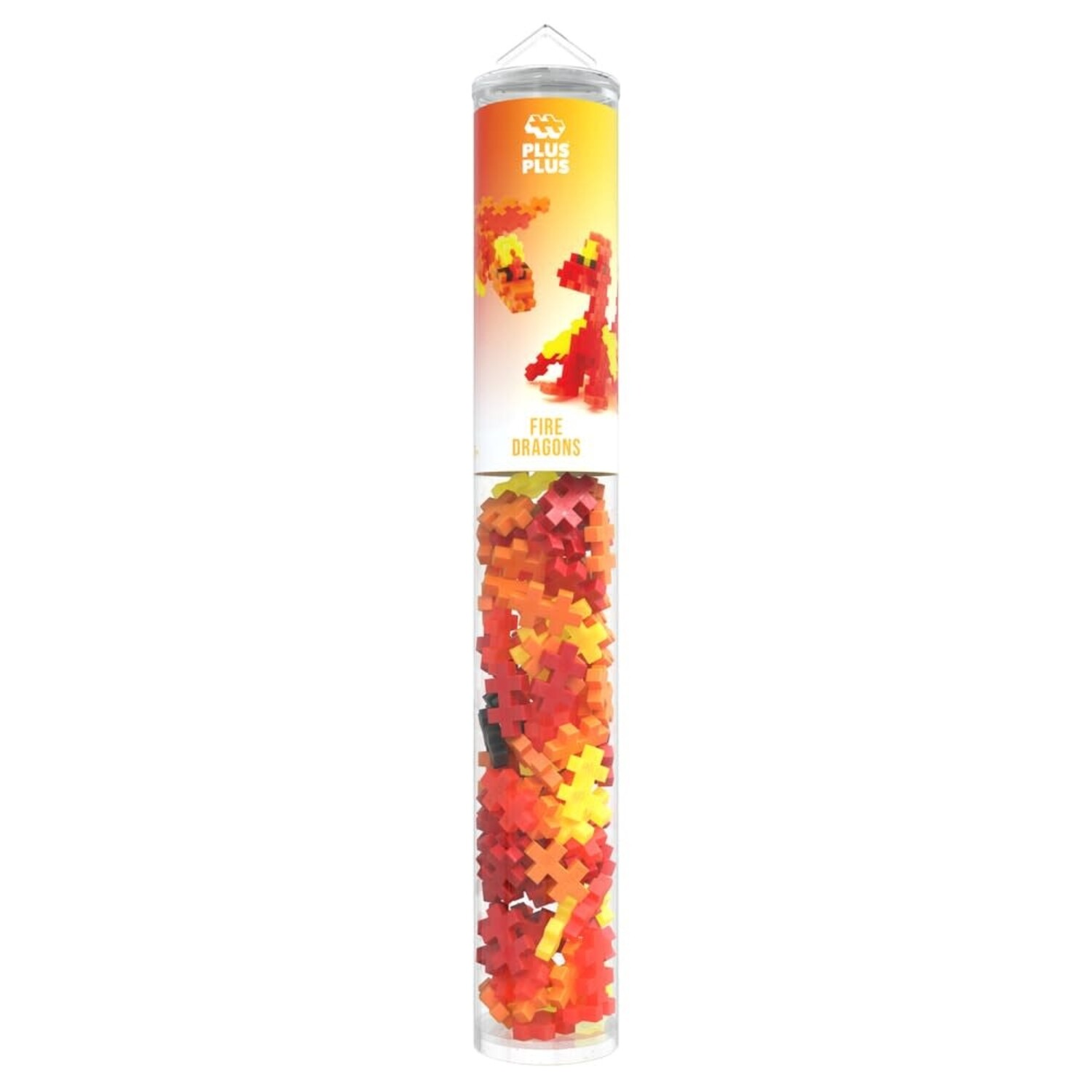 Plus - Plus | Tube Fire Dragons 100 stuks