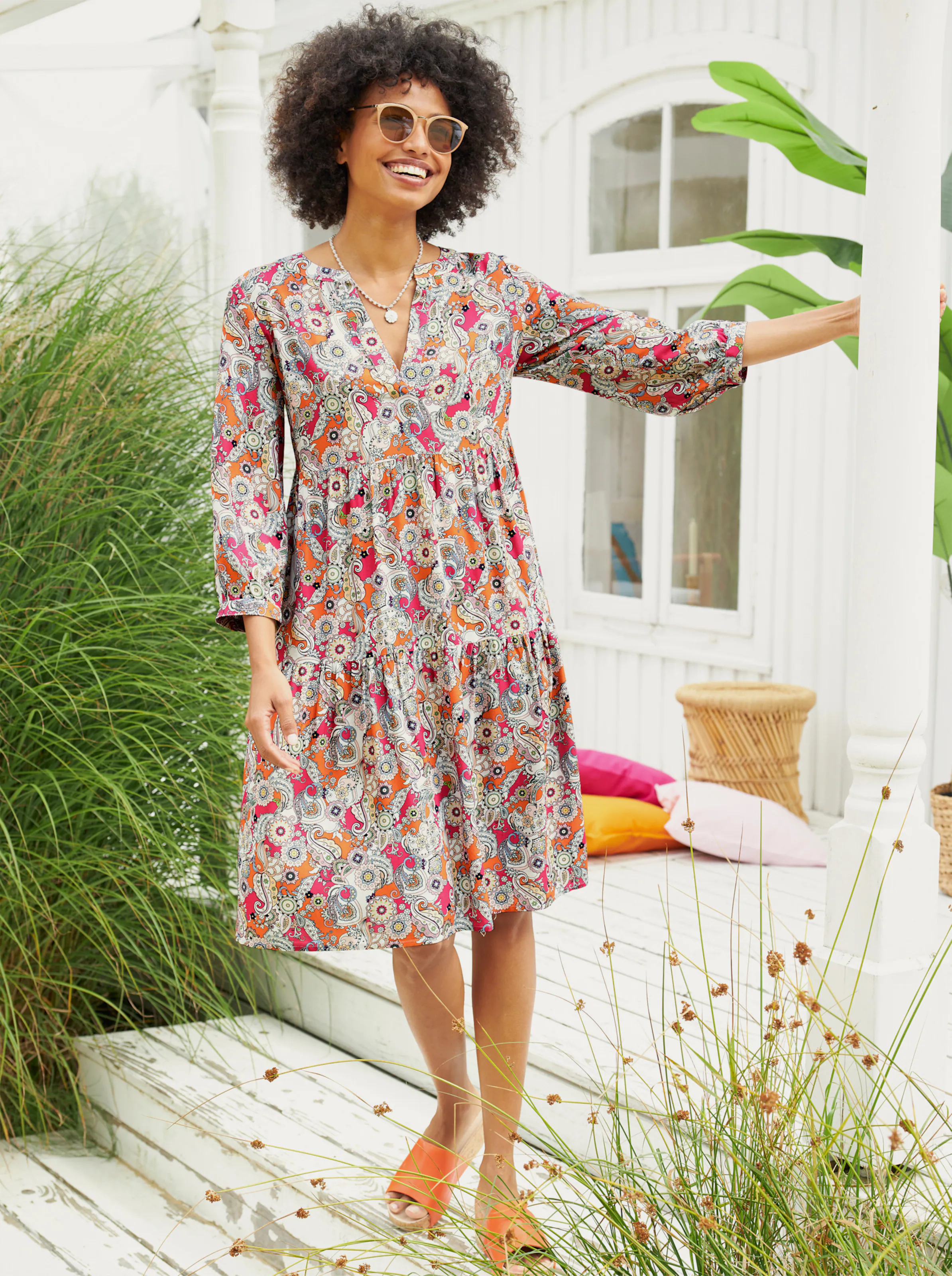 Druck-Kleid