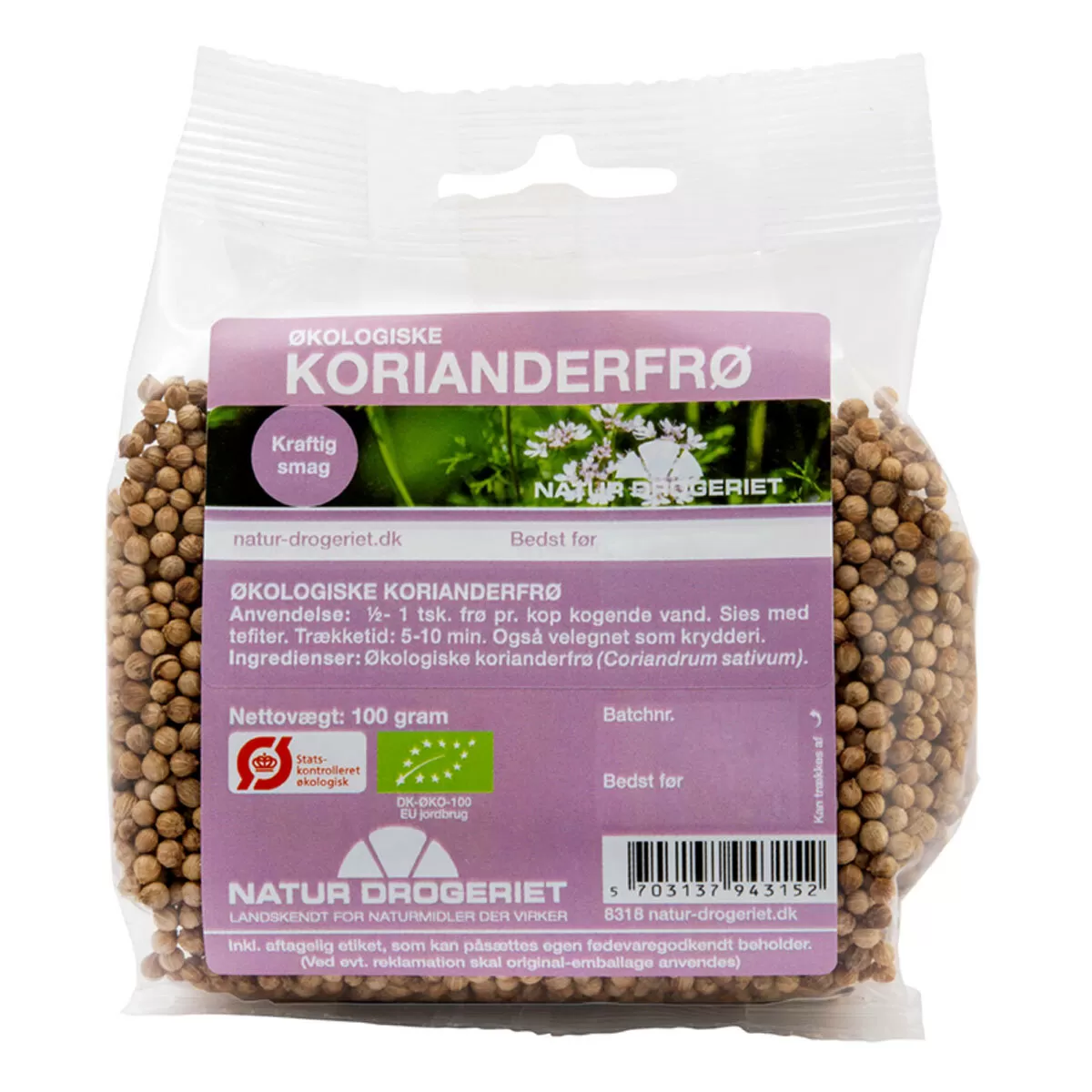 Natur-Drogeriet Koriander hel Ø - 100g