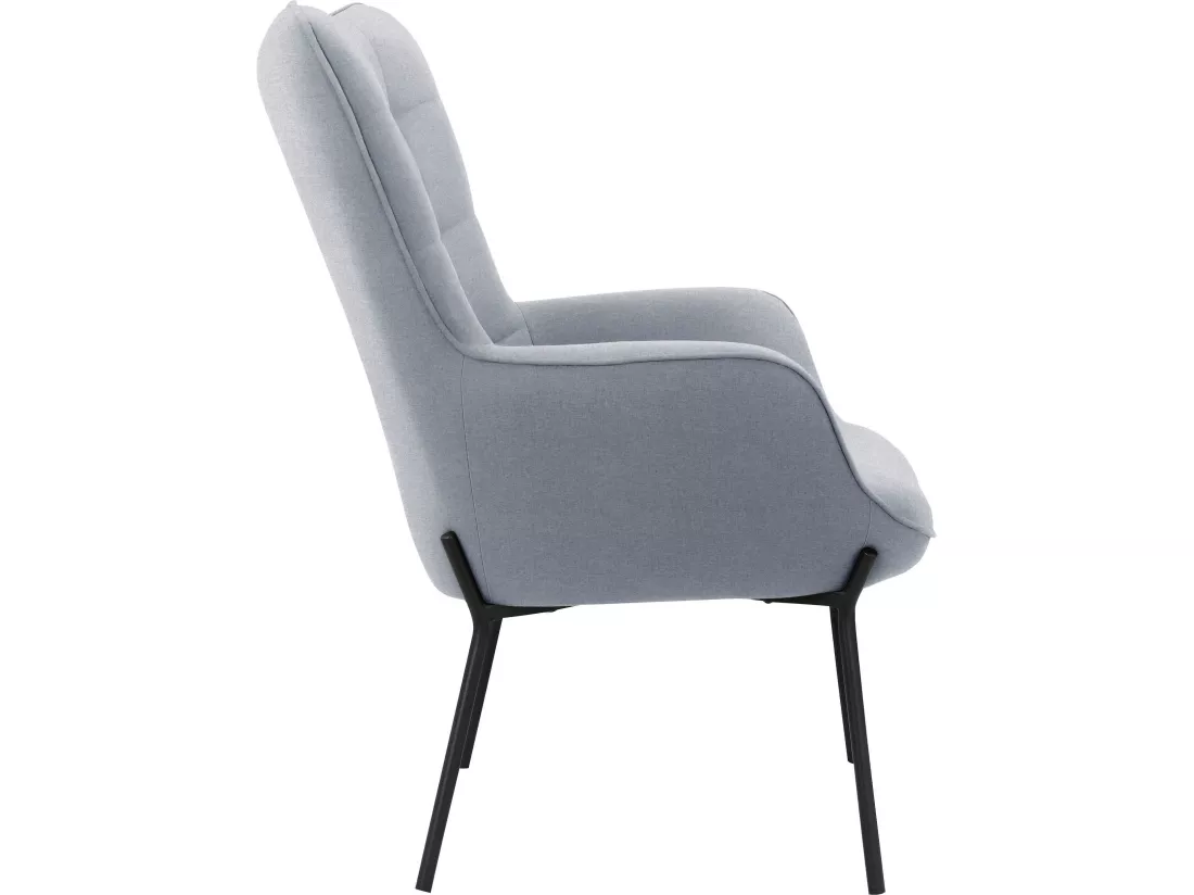Fauteuil Boris Gris Clair Flavio