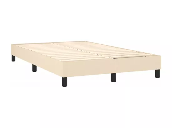 Sommier à lattes de lit Crème 120x200 cm Tissu