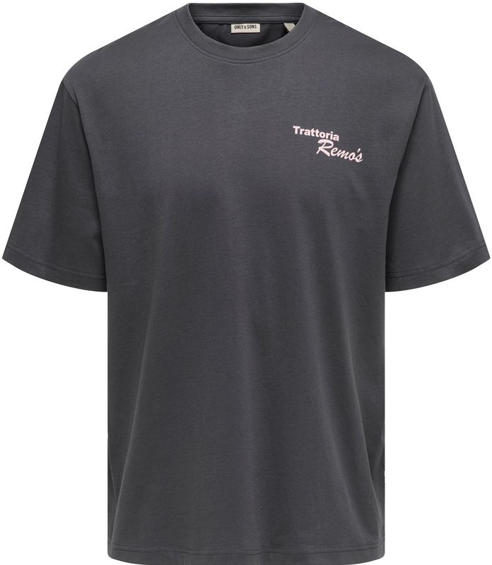 Onsnathan - T-shirts - Katoen - Korte Mouwen - Relaxed Fit - Bedrukt Detail