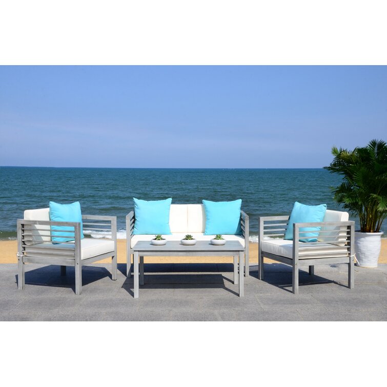Lovettsville 4 Piece Sofa Seating Group with Cushions