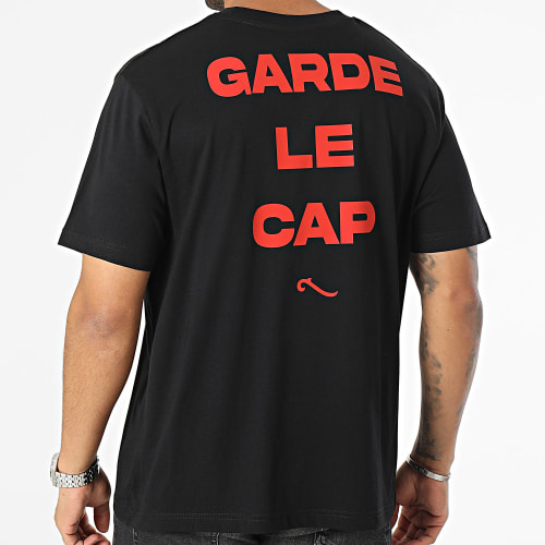 Tee Shirt Oversize Garde Le Cap Noir Rouge