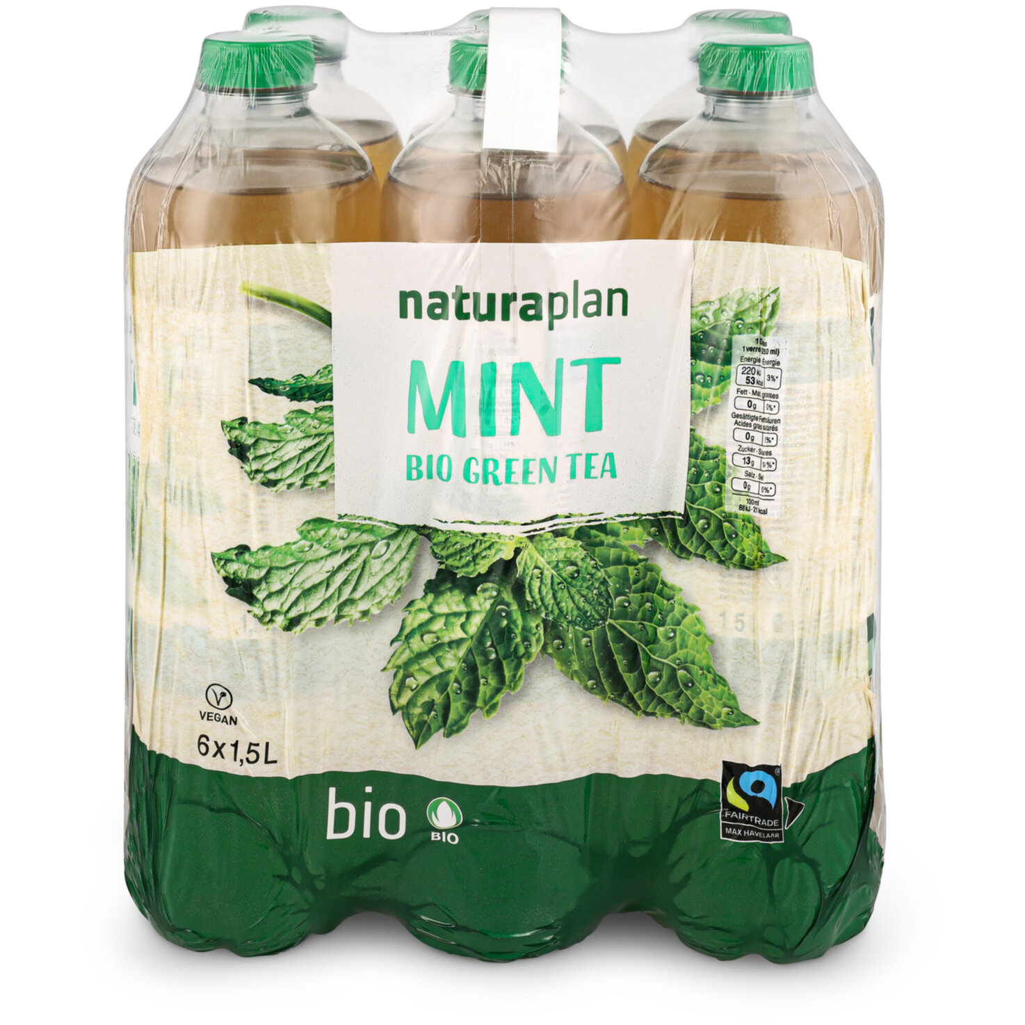 Naturaplan Organic Mint Green Ice Tea 6x1.5l