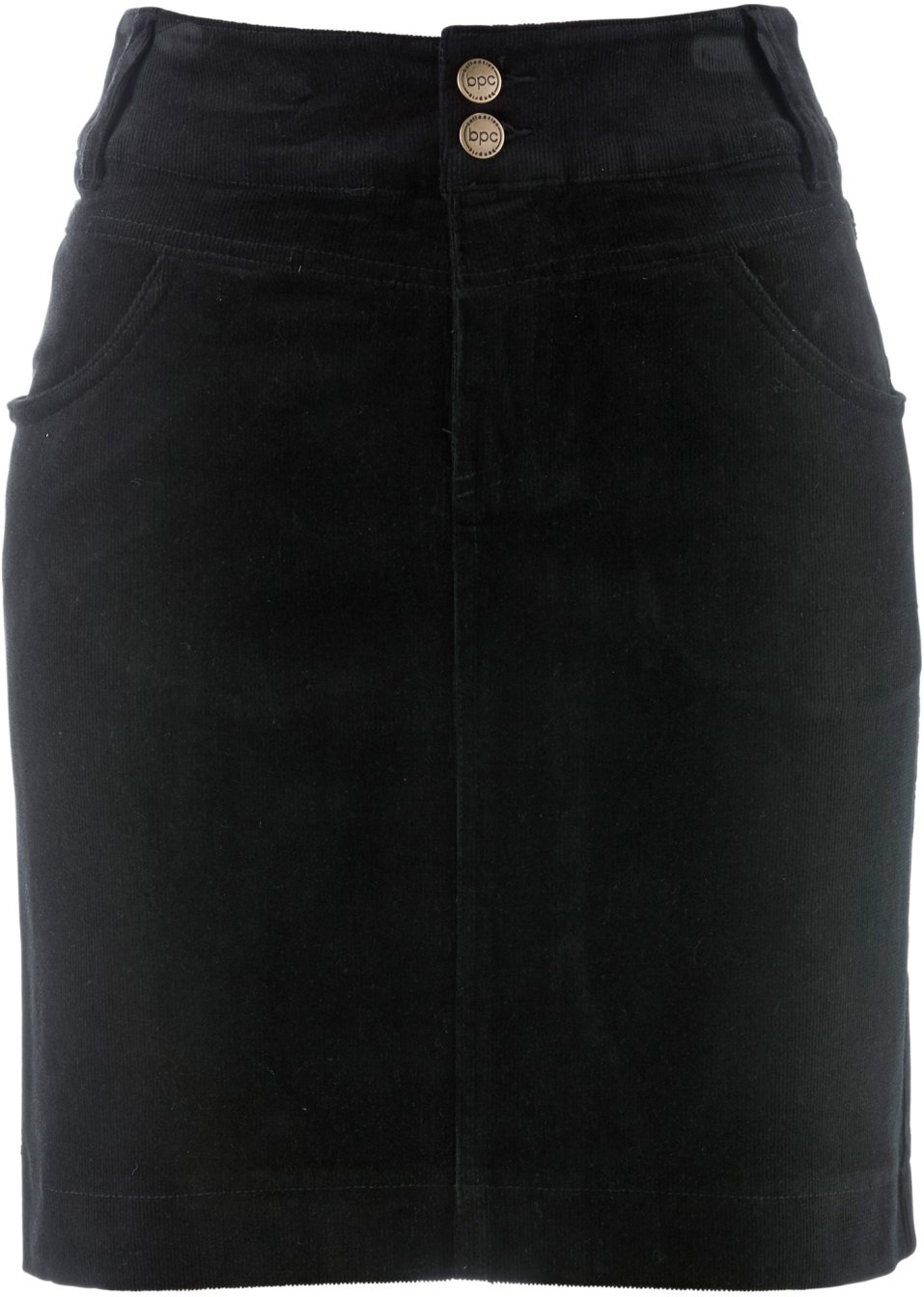 Jupe en velours côtelé extensible