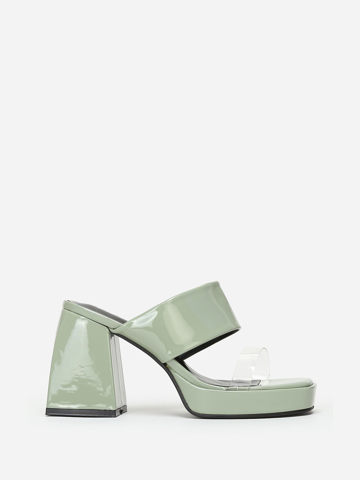 Mules style babies vernies- Vert