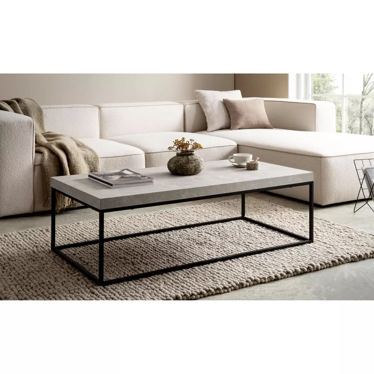 Couchtisch Narbonne beige,schwarz