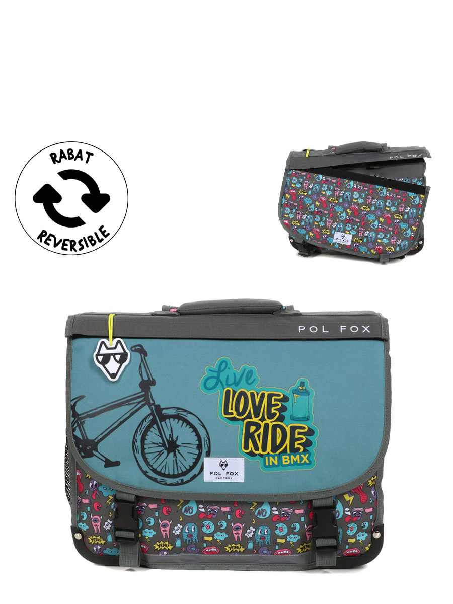 Cartable RÀversible Pol Fox Rider 41 cm