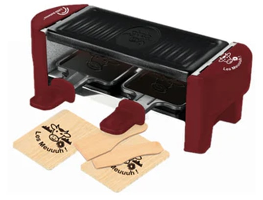 LITTLE BALANCE - Raclette Multifonction Raclette 2 personnes piment