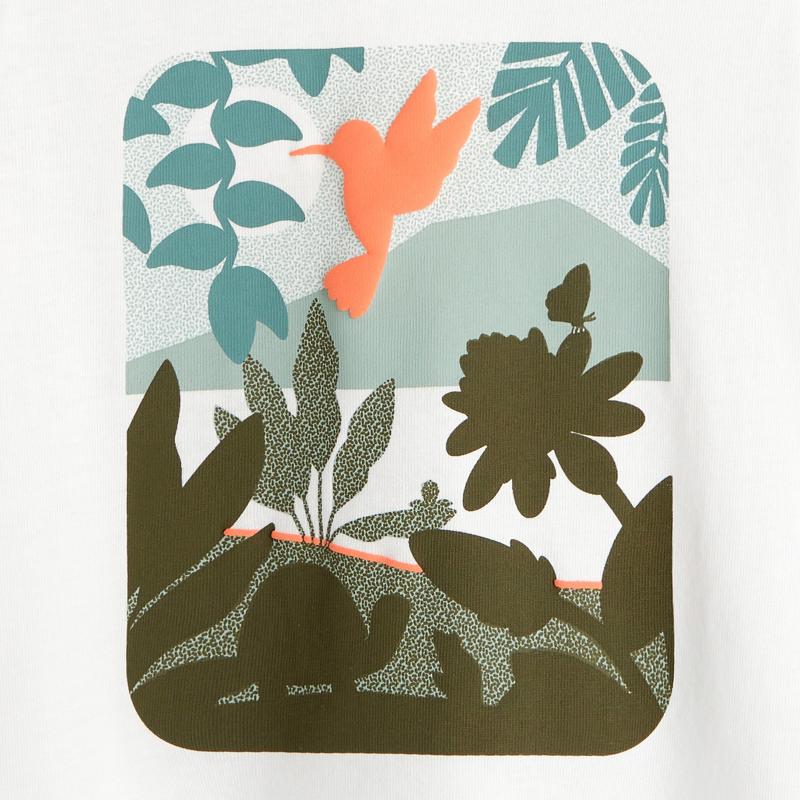 T-shirt colibris vert bébé fille Vert