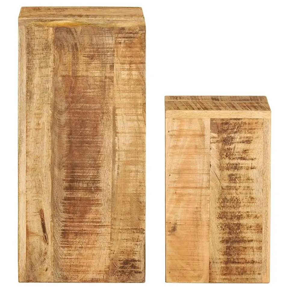 vidaXL - Plantenstandaard - Bruin - Hout - 2 stuks