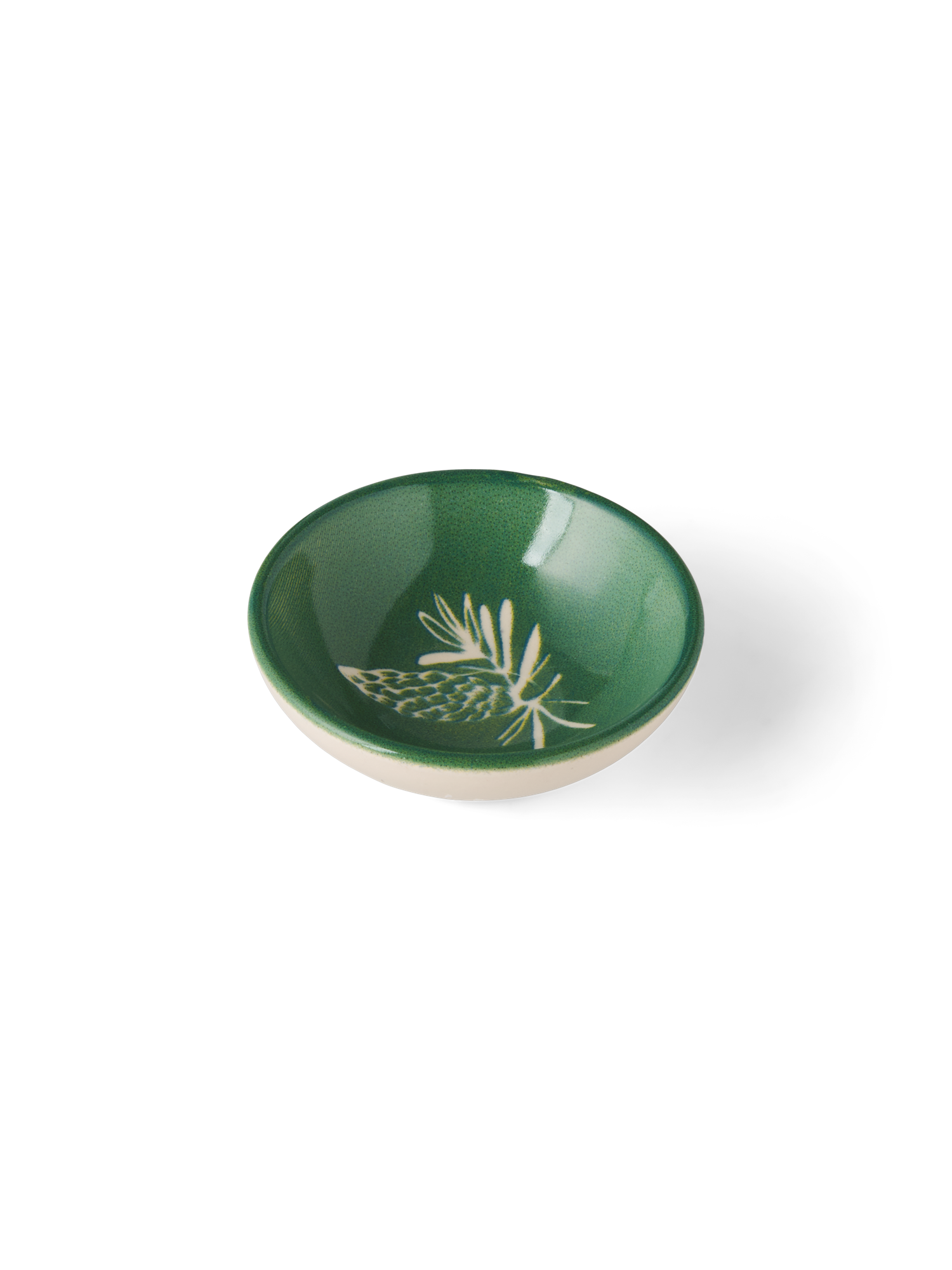 Skål | Stentøj. Ø7 cm. | Moss Green