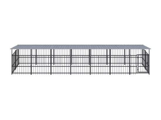 Chenil cage enclos pac noire 685 x 198 x 128 cm 02_0041740
