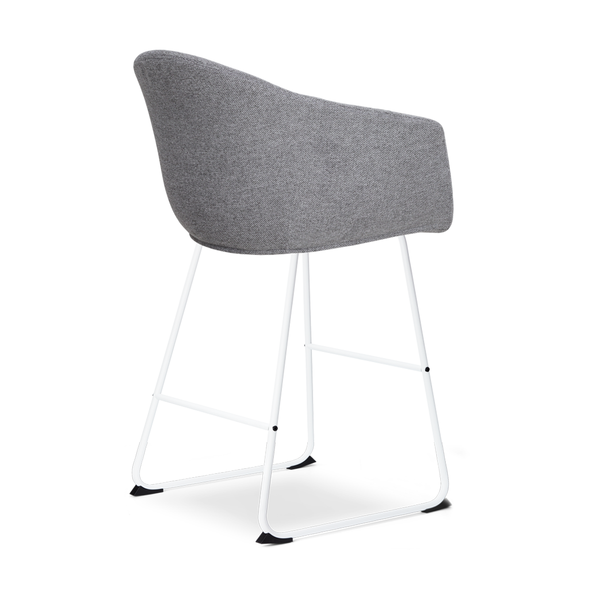 Barkruk Nino-otis donkergrijs - wit onderstel - 65 cm