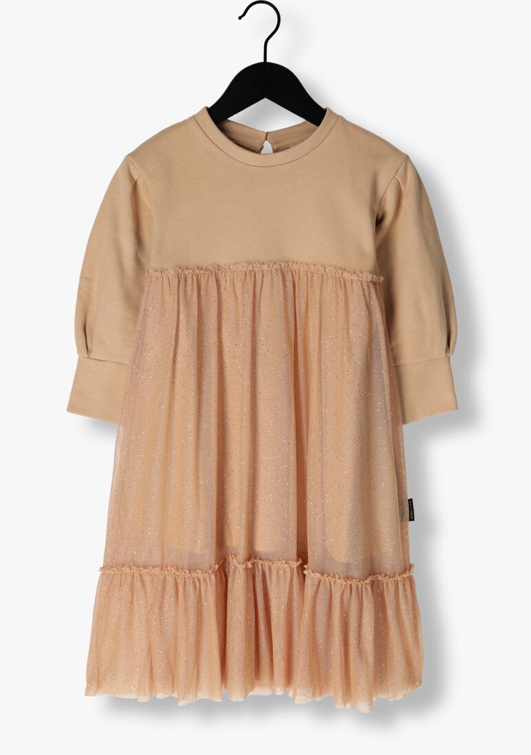 DAILY BRAT roze daily brat midi jurk dasher tulle dress sparkle