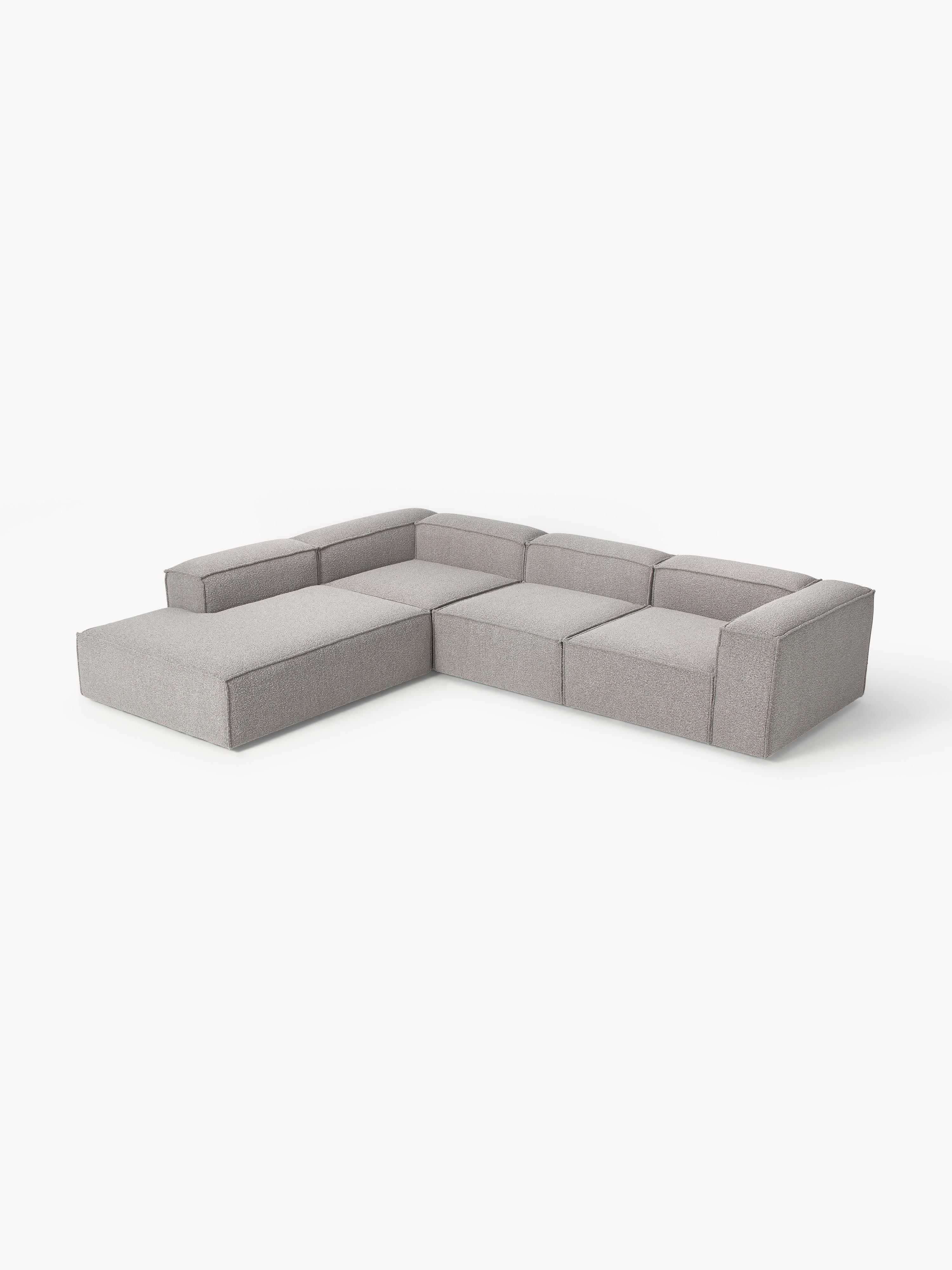 Bouclé modulaire XL hoekbank Lennon (4-zits)