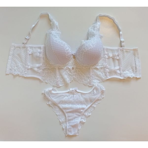 Donna Chic Conjunto Luxo Império Branco L