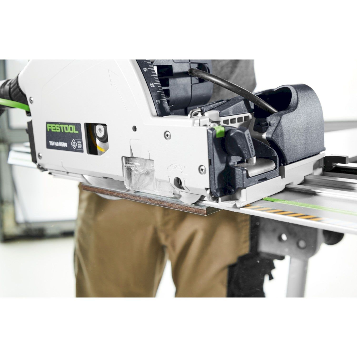 Festool TSV 60 KEBQ-Plus-FS Invalzaag met voorritsfunctie in Systainer   FS 1900/2 Geleiderail - 577743