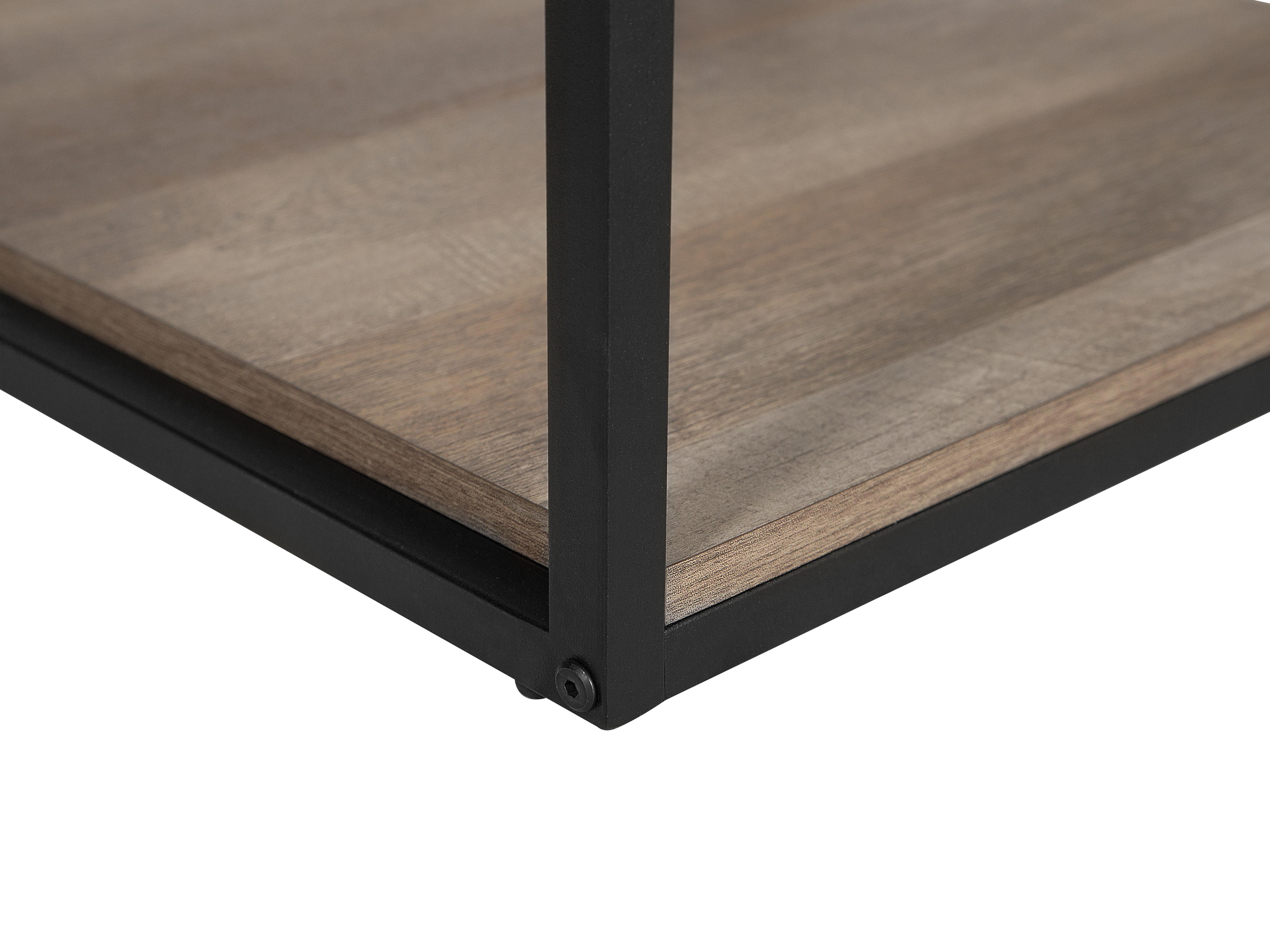 Bijzettafel FORRES Bruin/zwart