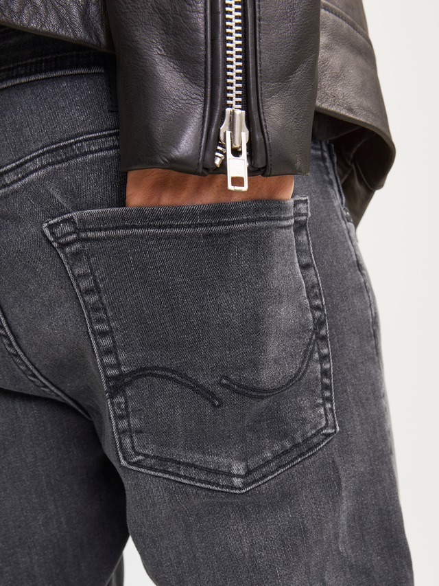 Jack & Jones Slim-fit-Jeans »JJIGLENN  Slim-Fit mit Stretch und praktischer 5-Pocket-Form«, mit Abriebeffekten