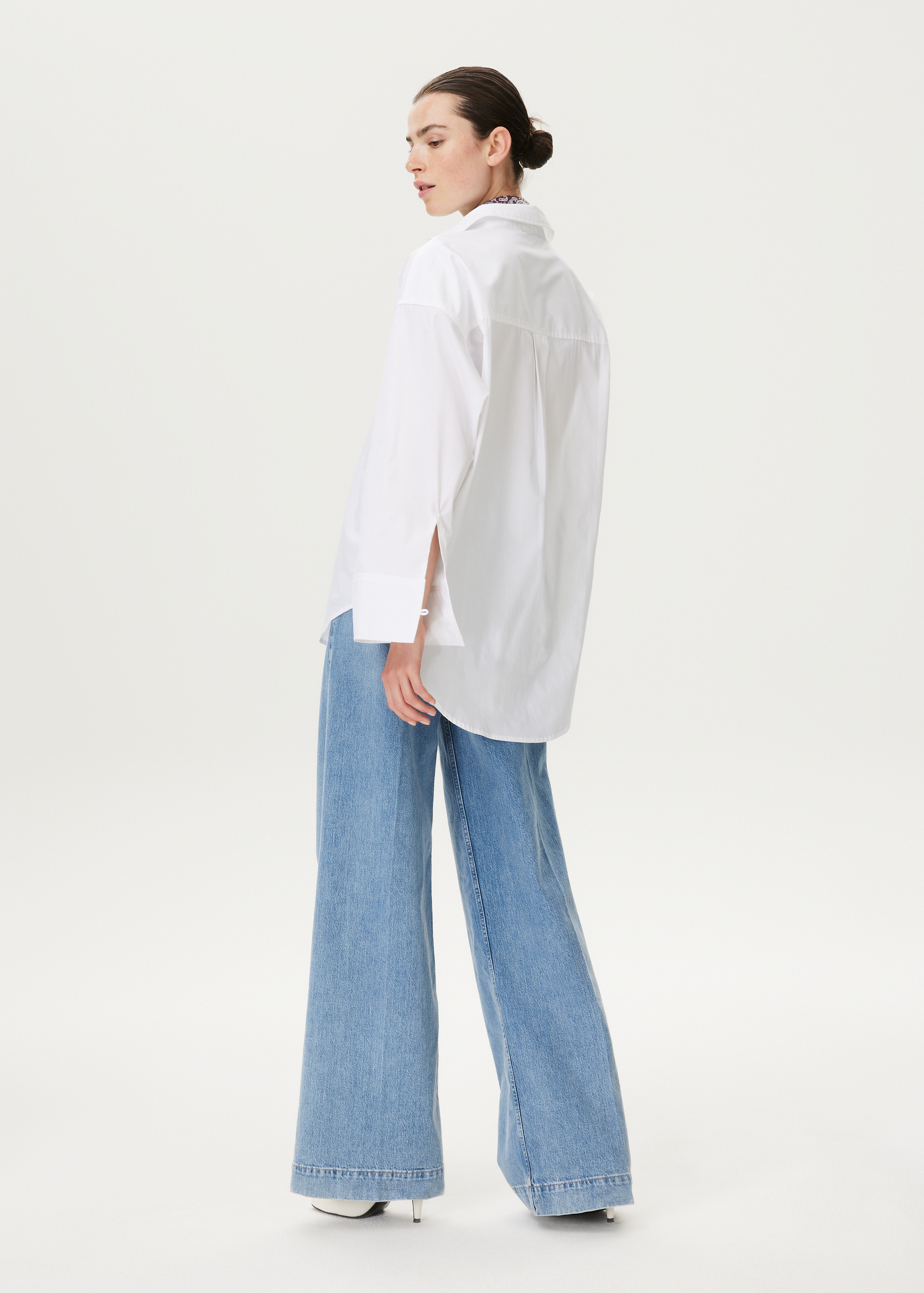 Overhemdblouse met logo
