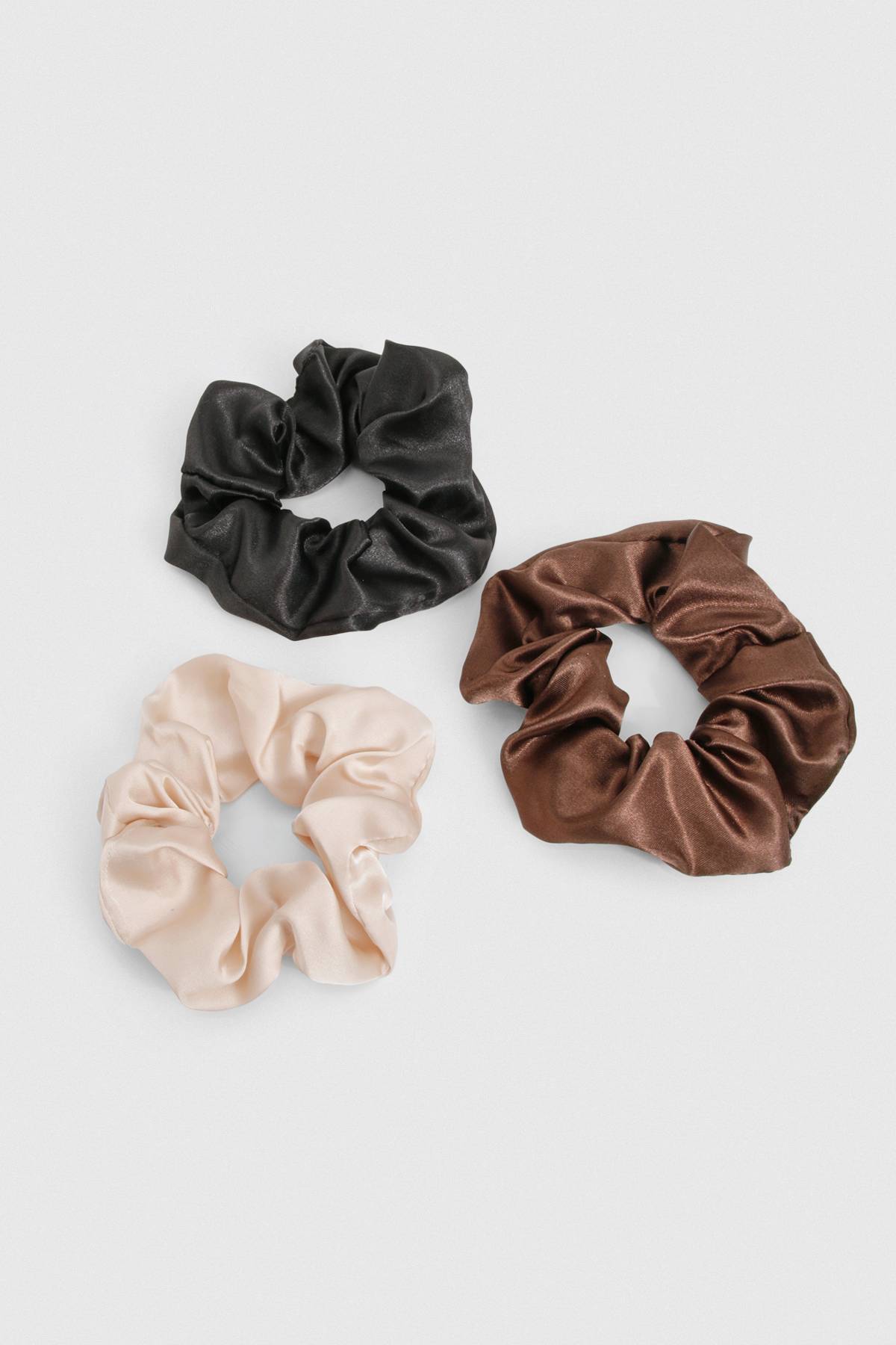 boohoo Lot de 3 chouchous en satin