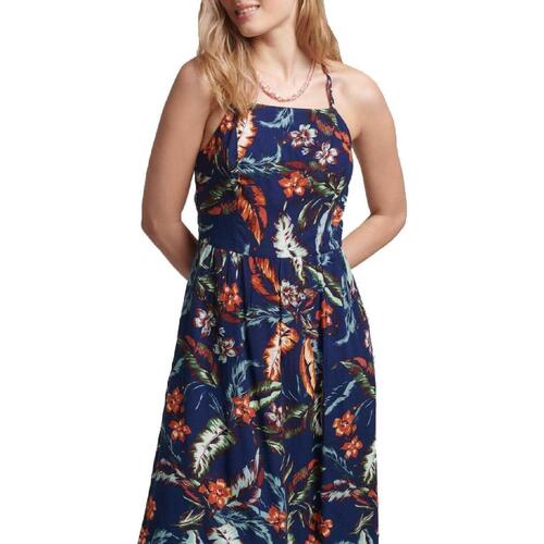 Superdry - VINTAGE CAMI MAXI DRESS Azul