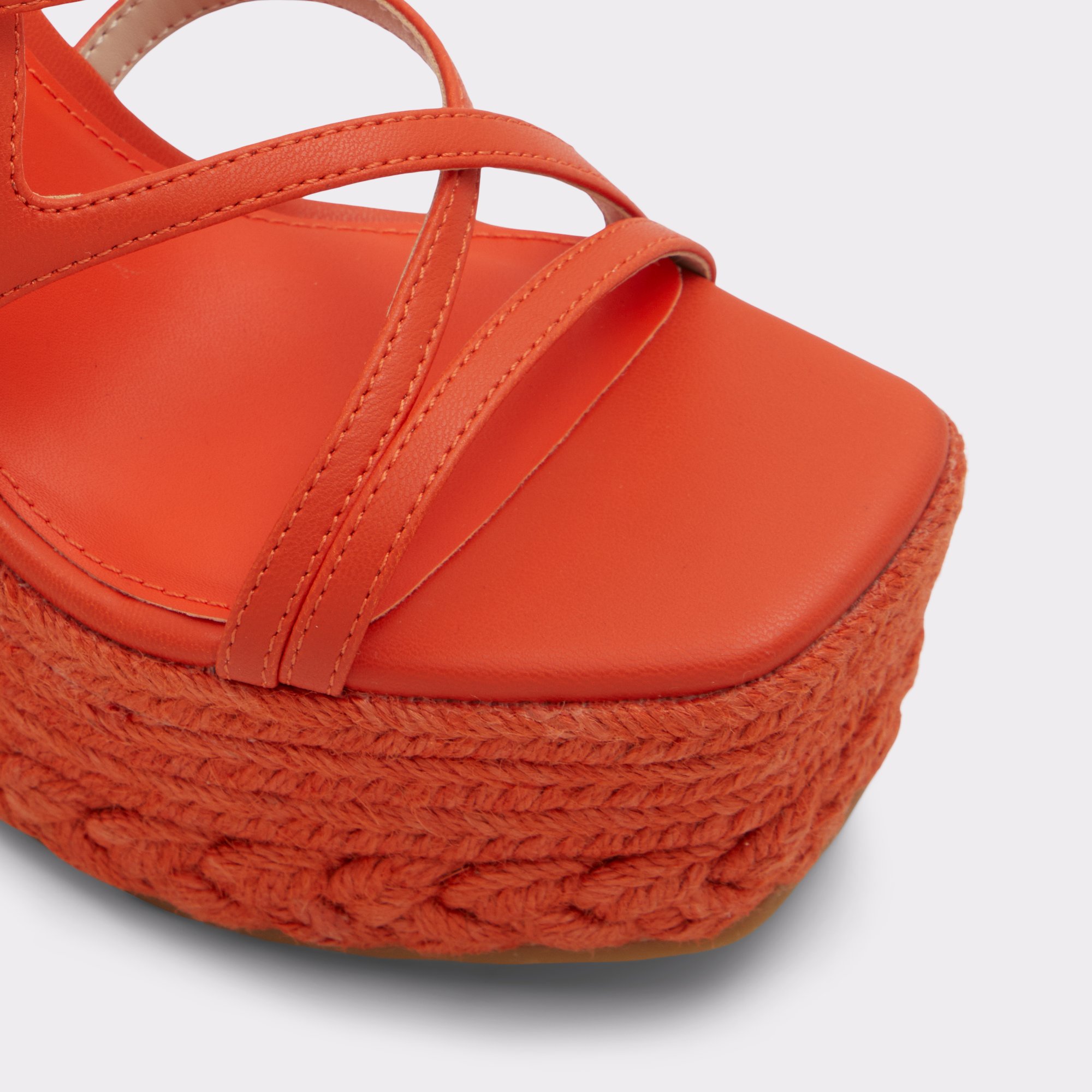 Portofino Bright Orange Women Wedges & Espadrilles