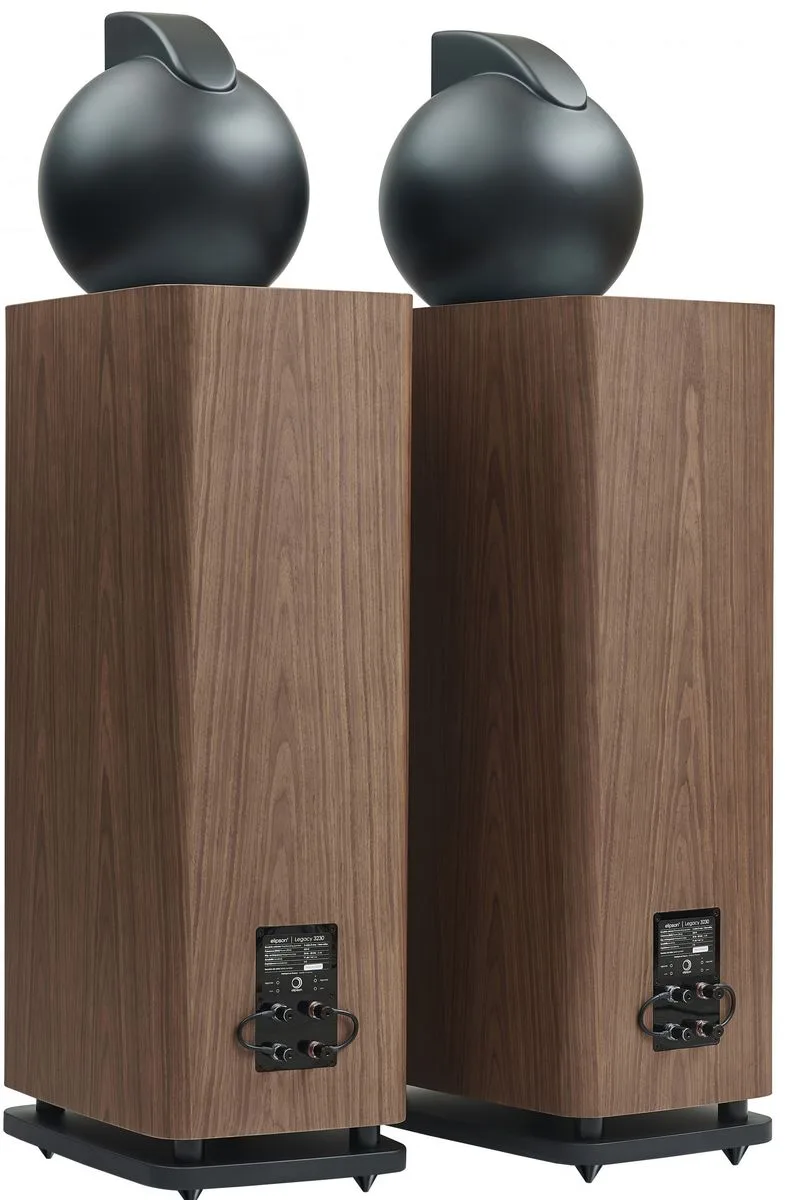 Elipson Legacy 3230 Noir & Noyer (la paire) Enceintes colonne