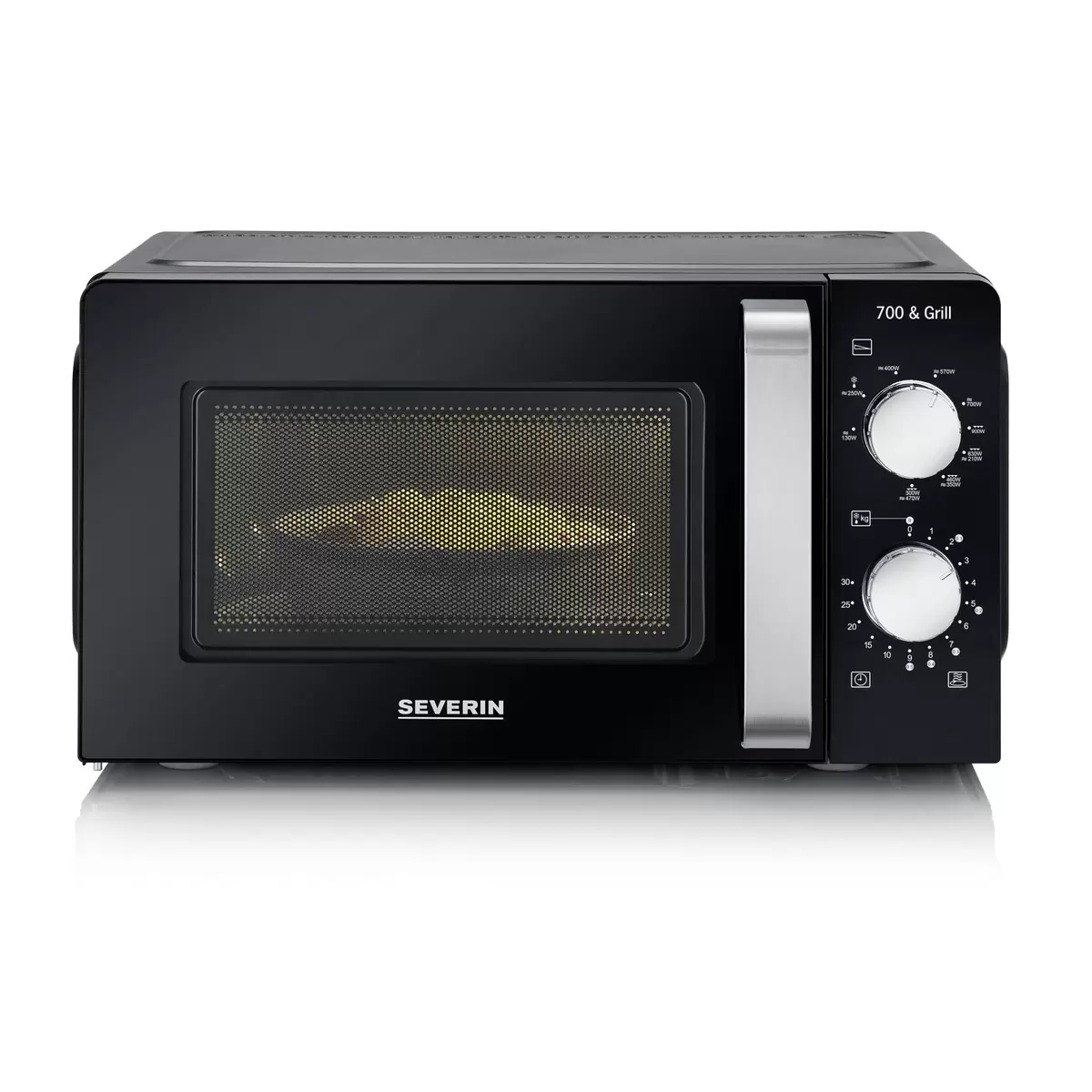 Mikrowelle mit Grill bis 23 Severin MW7781 Schwarz