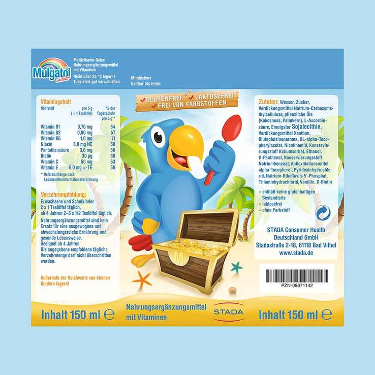 Mulgatol Junior Gel, 150 ml