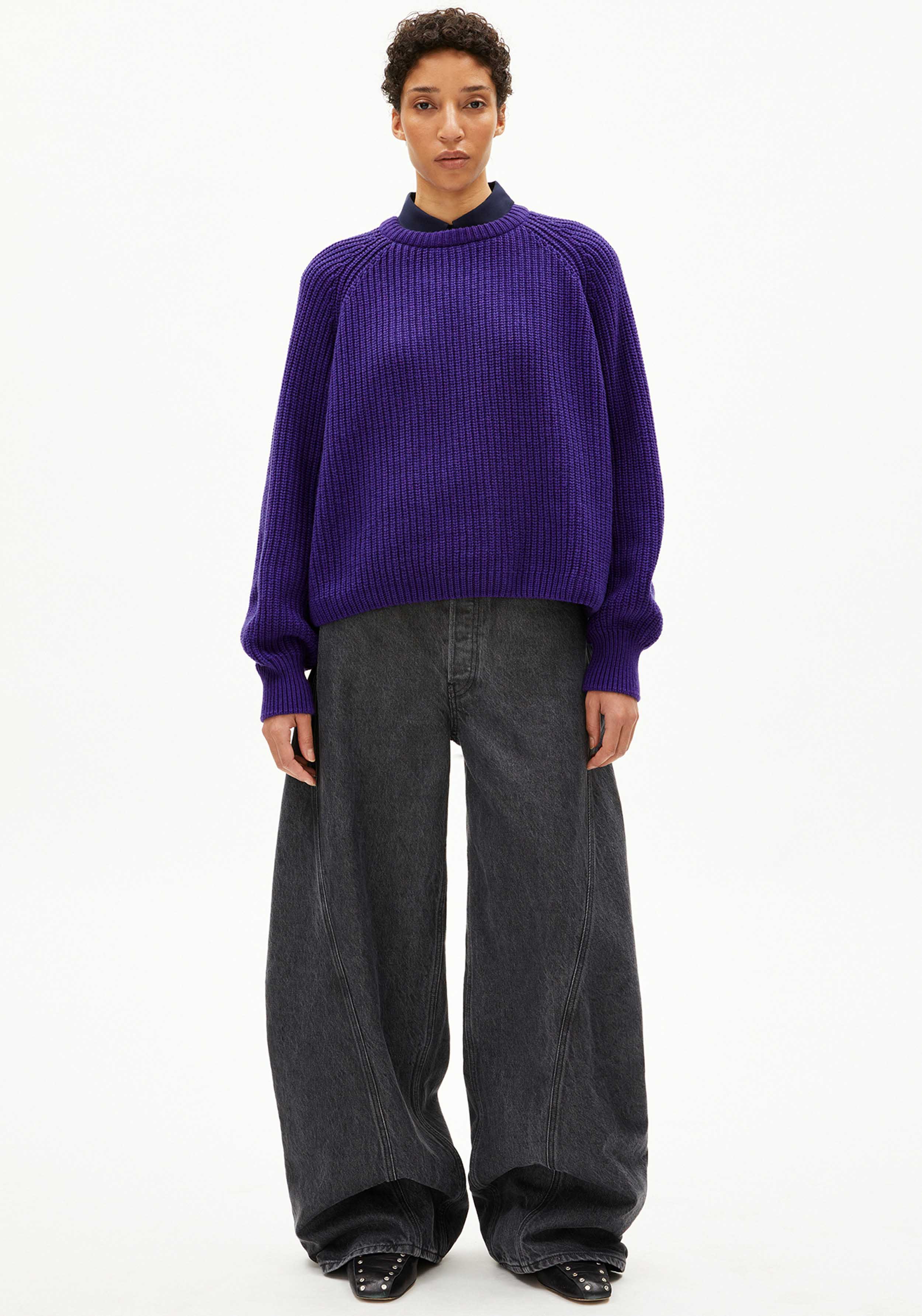 Armedangels Strickpullover Kaagi Indigo Lilac